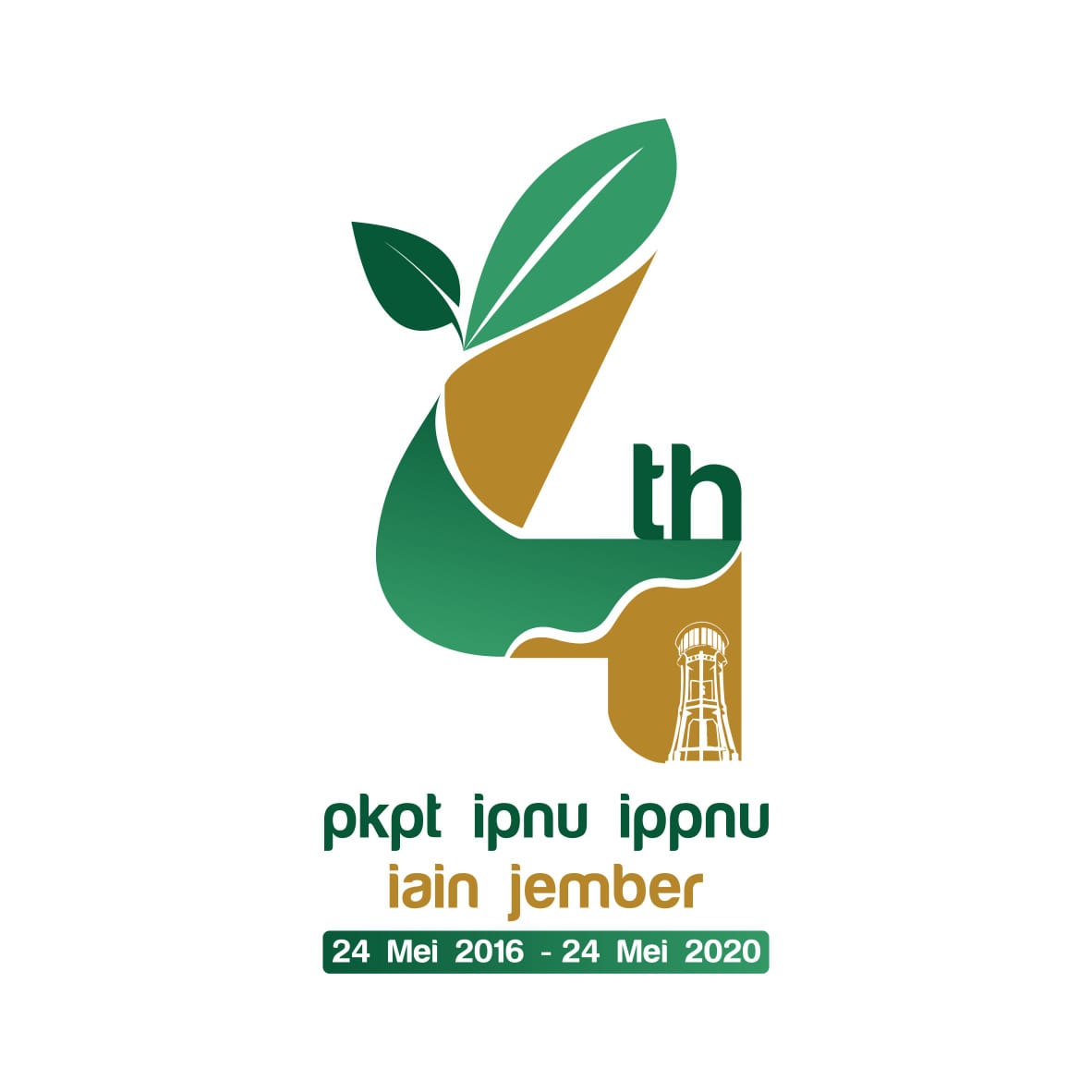 Logo Harlah PKPT IPNU IPPNU IAIN Jember ke 4
